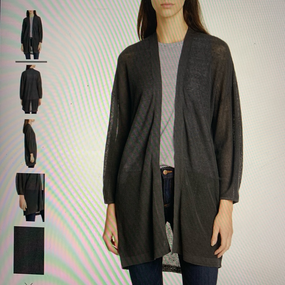 Eileen Fisher Blouson Sleeve Cardigan